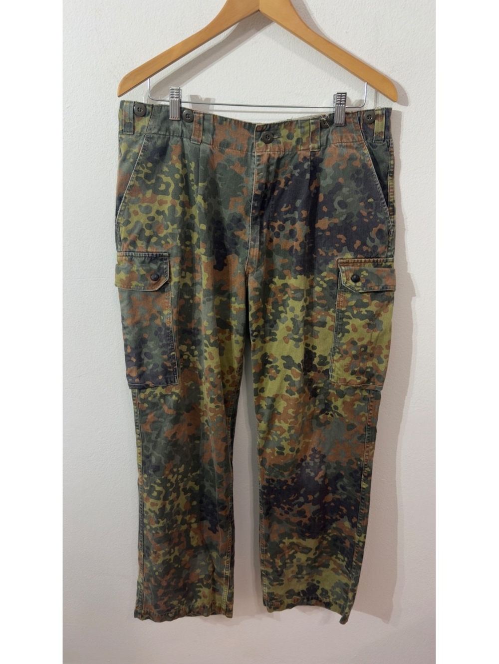 German Flecktarn Camo Cargo Pants Military Surplus Bundeswehr Tactical